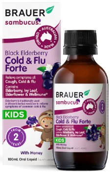 Brauer-Sambucus-Cold-Flu-Forte-For-Kids-100mL on sale
