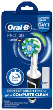 Oral-B+Pro+100+Deep+Clean+Electric+Toothbrush