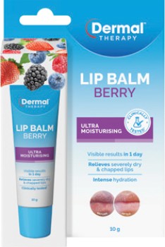 Dermal+Therapy+Lip+Balm+Tube+Berry+10g