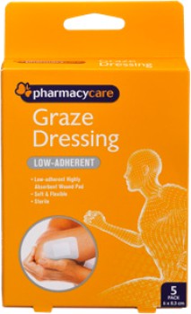 Pharmacy-Care-Graze-Dressing-5-Pack on sale