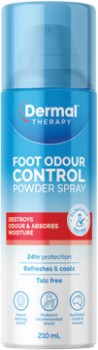 Dermal-Therapy-Foot-Odour-Control-Powder-Spray-210mL on sale