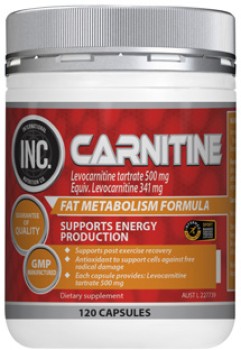 INC-Carnitine-120-Capsules on sale