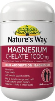 Nature%26rsquo%3Bs+Way+Magnesium+Chelate+1000mg+100+Tablets