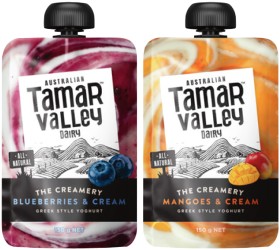 Tamar+Valley+The+Creamery+Blueberries+%26amp%3B+Cream+or+Mangoes+%26amp%3B+Cream+Greek+Style+Yoghurt+150g