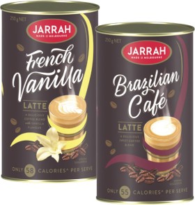 Jarrah-Latte-Instant-Coffee-250g on sale