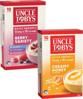 Uncle+Tobys+Quick+Oats+Sachets+280g-350g