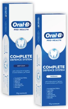 Oral-B-Pro-Health-Advanced-Deep-Clean-or-Whitening-Toothpaste-110g on sale