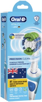 Oral-B-Vitality-Precision-Clean-Electric-Toothbrush-1-Pack on sale