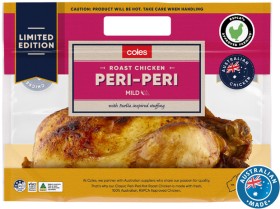 Coles-Peri-Peri-Hot-Roast-RSPCA-Approved-Chicken on sale
