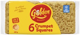 Golden-Crumpet-Squares-6-Pack-425g on sale