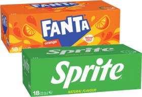 Fanta-or-Sprite-Soft-Drink-18x375mL on sale