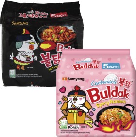 Samyang+Buldak+Original+or+Carbonara+Instant+Noodles+5+Pack+650g-700g