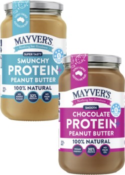 Mayvers-Protein-Plus-Peanut-Butter-375g on sale