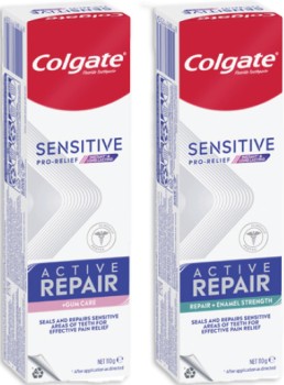 NEW-Colgate-Active-Repair-Sensitive-Enamel-or-Gum-Protect-Toothpaste-110g on sale