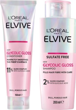 LOral-Elvive-Glycolic-Gloss-Shampoo-200mL-or-Conditioner-150mL on sale
