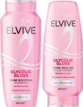 LOral-Elvive-Glycolic-Gloss-Shampoo-or-Conditioner-340mL on sale