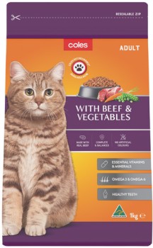 Coles-Dry-Cat-Food-1kg on sale