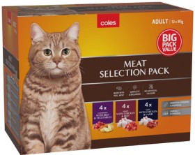 Coles-Cat-Food-Pouches-12x85g on sale