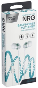 NRG-Wired-Earphones-with-Mic-USB-C on sale