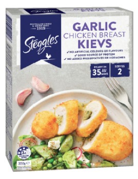 Steggles-Chicken-Breast-Garlic-Kievs-350g on sale