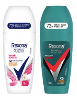 Rexona+Advanced+Protection+Antiperspirant+Roll%E2%80%91On+50mL+Selected+Varieties