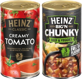 Heinz+Classic+or+Big%26rsquo%3BN+Chunky+Canned+Soup+520%E2%80%91535g+Selected+Varieties