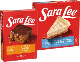Sara+Lee+Cheesecake+360-425g+or+Pudding+475g+Selected+Varieties