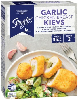 Steggles+Chicken+Breast+Garlic+Kievs+350g