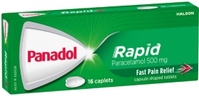 Panadol-Rapid-Paracetamol-500mg-Caplets-16-Pack on sale