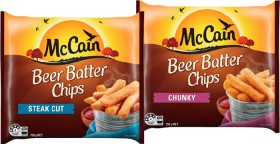 McCain+Beer+Batter+Chips+or+Wedges+750g+Selected+Varieties