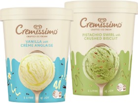 Streets-Cremissimo-Ice-Cream-1-Litre-Selected-Varieties on sale