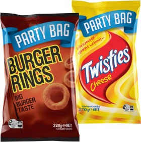 Burger-Rings-220g-Twisties-125-270g-or-Cheestos-150-250g-Selected-Varieties on sale