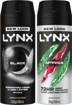 Lynx+Antiperspirant+or+Deodorant+Body+Spray+165mL+Selected+Varieties