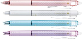 PILOT+FriXion+Clicker+Ltd+Ed+Erasable+Gel+0.5mm+Black+Ink+4Pk