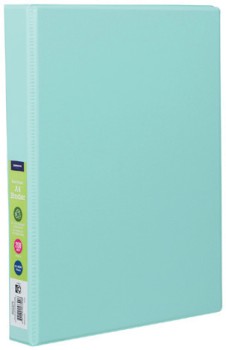 J.Burrows+A4+Binder+2D+25mm+Pale+Green