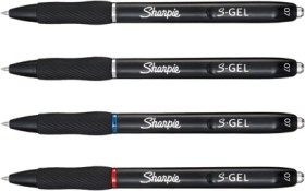 Sharpie+S-Gel+Retractable+Gel+Pens+0.7mm+Assorted+4+Pack