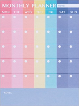 J.Burrows+Stick-it+Monthly+Planner+110x150mm+50+Sheets