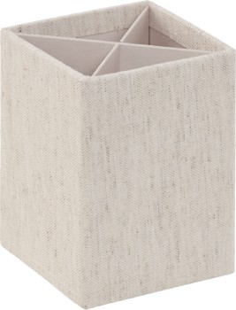 Otto+Pen+Cup+Natural+Linen+Look