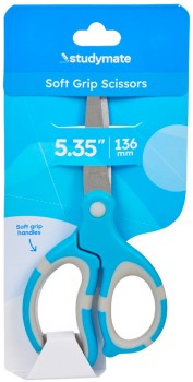 Studymate+Soft+Grip+Scissors+135mm+Blue