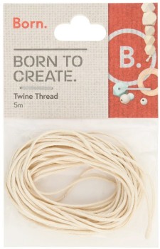 Born-Twine-Thread-5m-Beige on sale