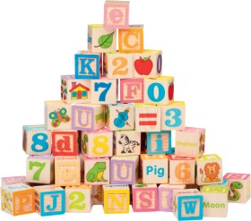 Kadink+Wooden+Alphabet+and+Number+Blocks+60+Pieces