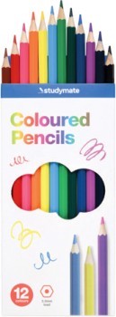 Studymate-Coloured-Pencils-12-Pack on sale
