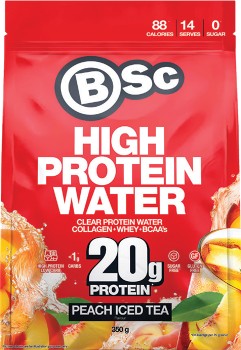 BSc+High+Protein+Water+350g%2A+-+Peach+Iced+Tea