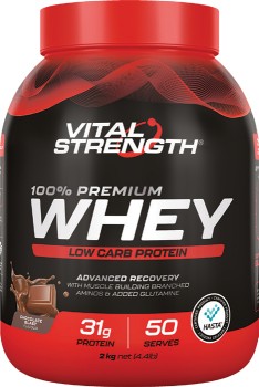 Vital-Strength-100-Premium-Whey-Low-Carb-Protein-2kg-Chocolate-Blast on sale