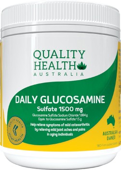 Quality+Health+Daily+Glucosamine+Sulfate+1500mg+180+Tablets%2A