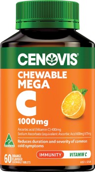 Cenovis-Chewable-Mega-C-Orange-1000mg-60-Tablets on sale