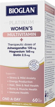 NEW+Bioglan+Platinum+Women%26rsquo%3Bs+Multivitamin+60+Tablets%2A