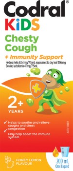 Codral-Kids-Chesty-Cough-Immunity-Support-200mL on sale
