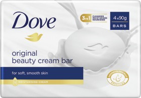Dove-Beauty-Cream-Bar-4x90g-Original on sale