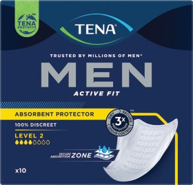 Tena-Men-Active-Fit-Absorbent-Protector-Level-2-10-Pack on sale
